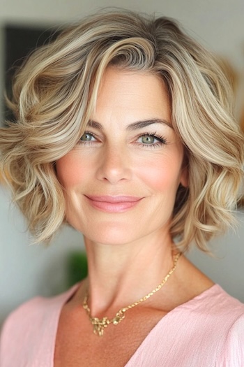 corte bob corto para mujeres mayores de 50 años