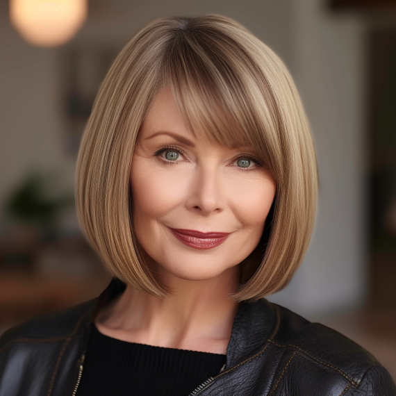 Encuentra el peinados perfecto para complementar tus rasgos con nuestra colección de corte de cabello para mujeres caras redondas de 50 anos