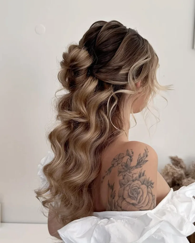 Ondas medias inspiradas en otoño con textura