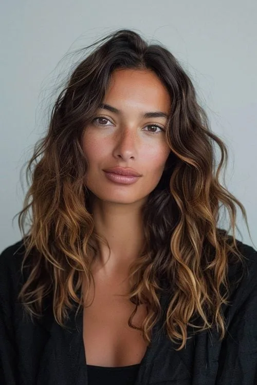 Ondas nebladas con textura natural