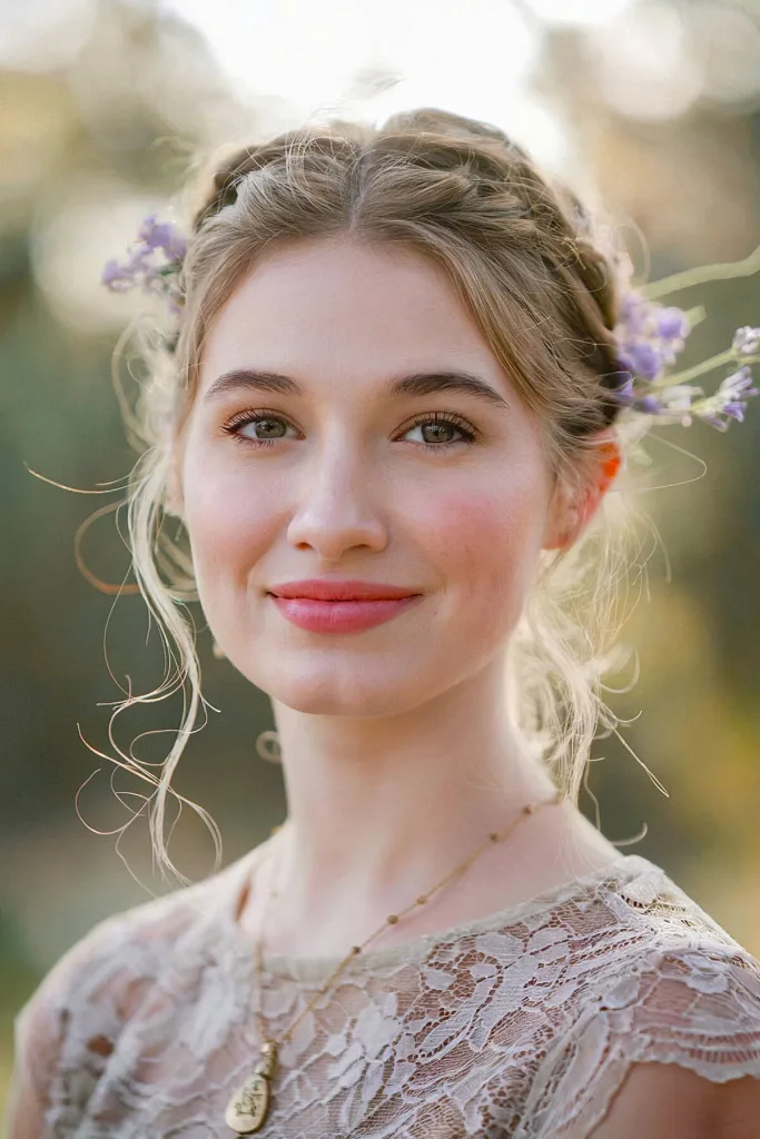 Peinado de boda Haloweave Braid