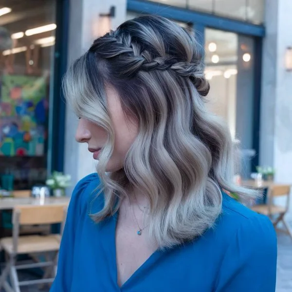 Peinados Semirecogidos Ondulado para mujer