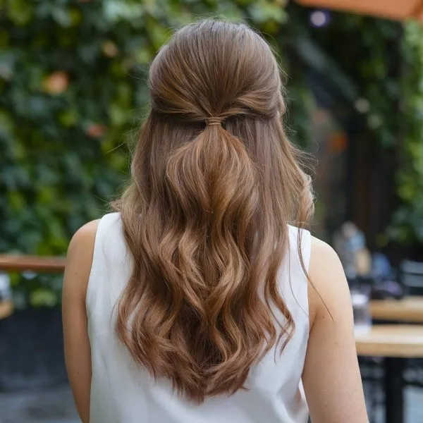 Peinados Semirecogidos Ondulado para mujer