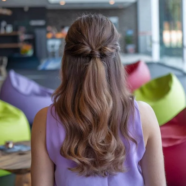 Peinados Semirecogidos Ondulado para mujer