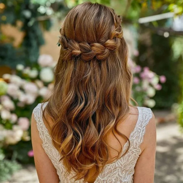 Peinados Semirecogidos Ondulado para mujer