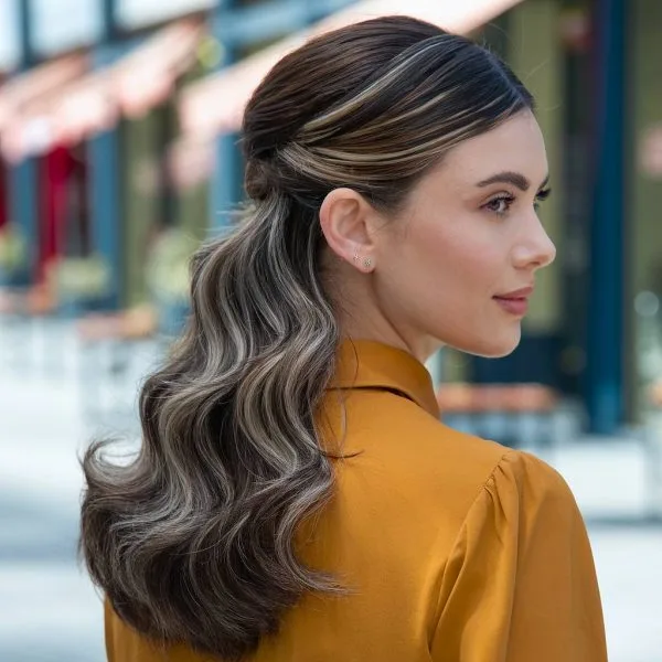 Peinados Semirecogidos Ondulado para mujer