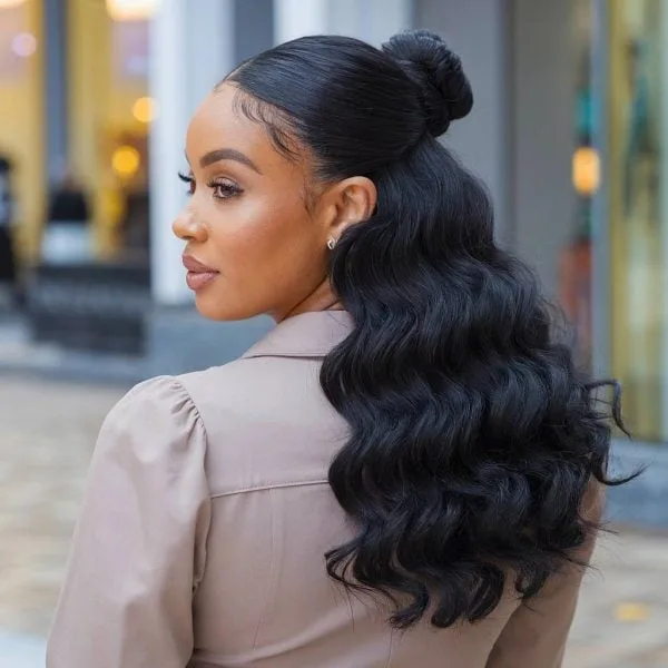 Peinados Semirecogidos Ondulado para mujer