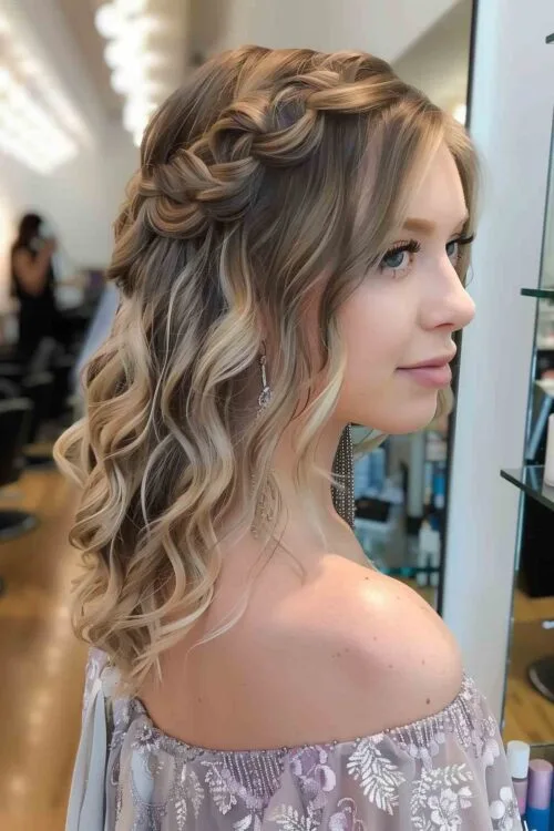 Waterfall Braid con olas suaves