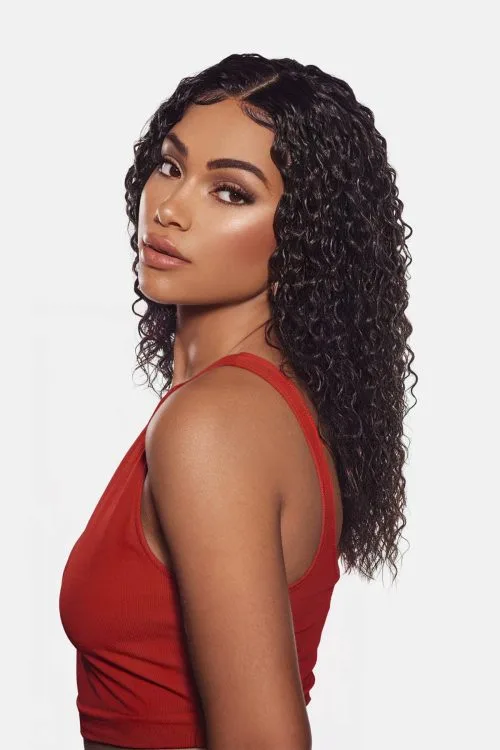 Cabello rizado ondulado grueso