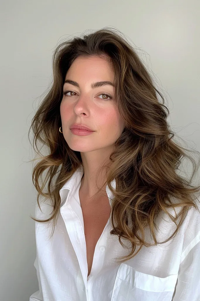 peinados ondulado natural para mujer