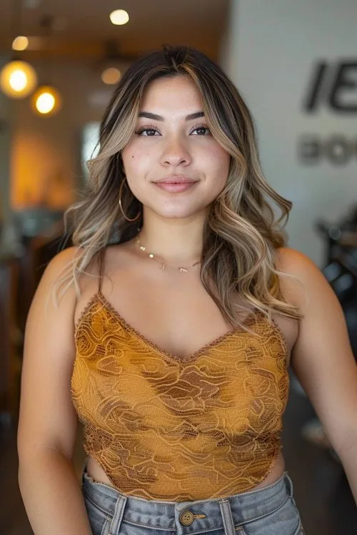 peinados ondulado natural para mujer