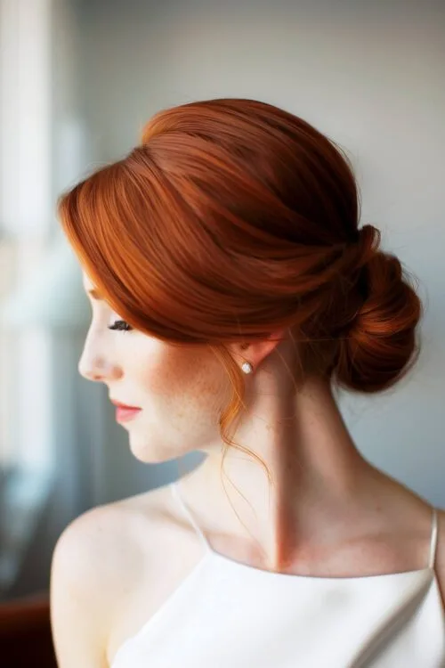 rollo simple updo de rollo escondido
